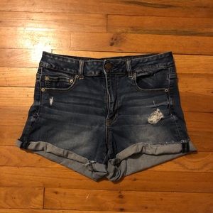 AEO Size 12 Jean High-Waisted Short Shorts